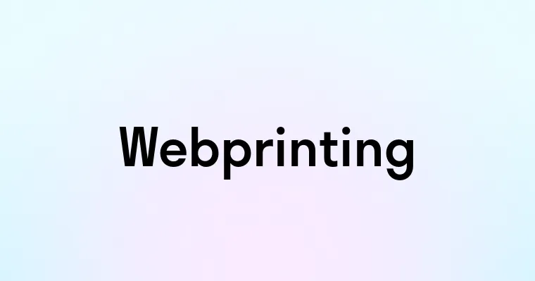 Webprinting