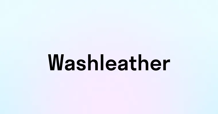 Washleather