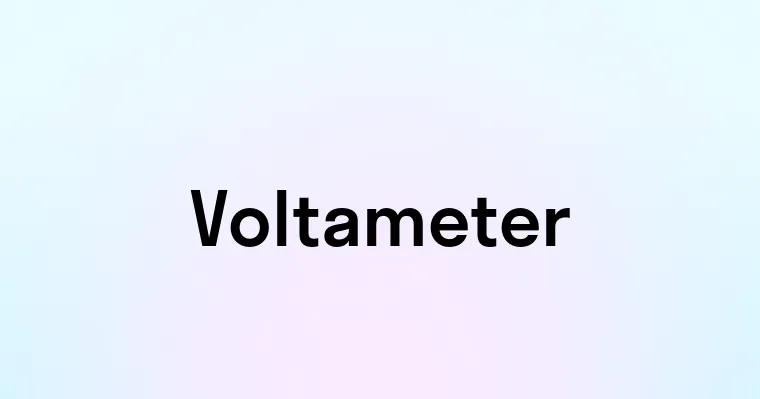 Voltameter