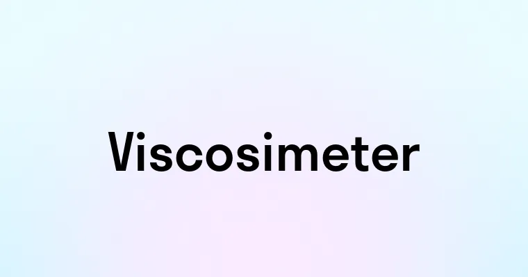 Viscosimeter