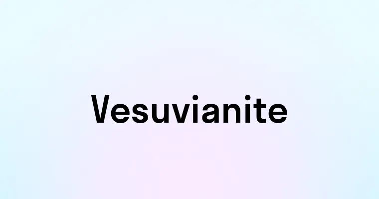 Vesuvianite