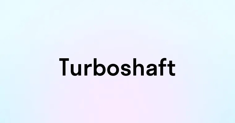 Turboshaft