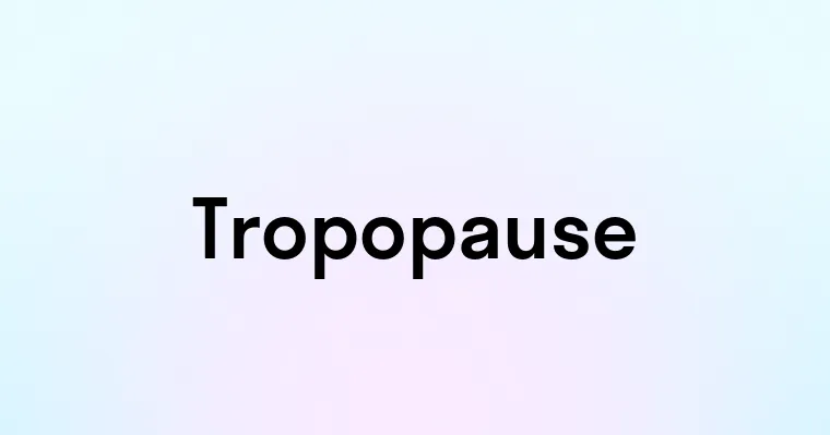 Tropopause