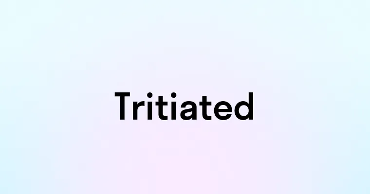 Tritiated