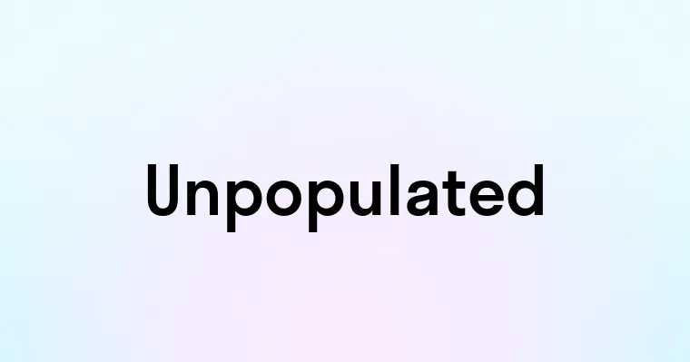 Unpopulated