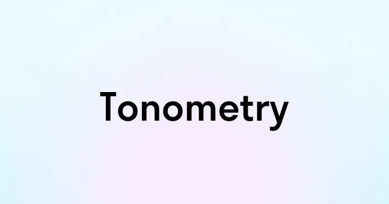 Tonometry