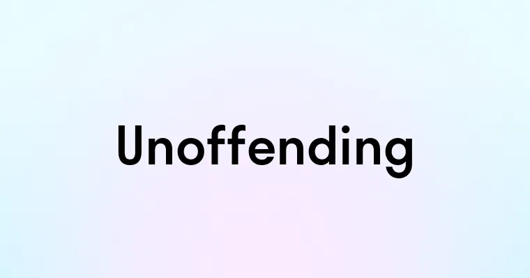 Unoffending