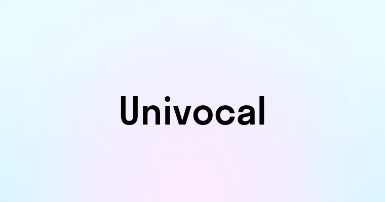 Univocal