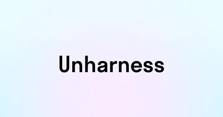 Unharness