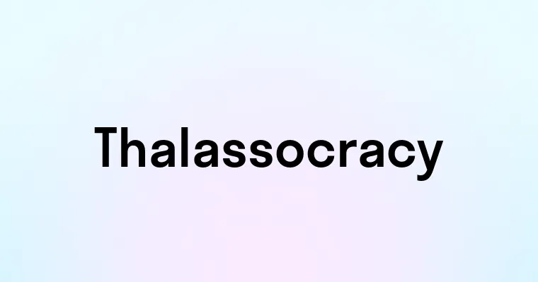 Thalassocracy