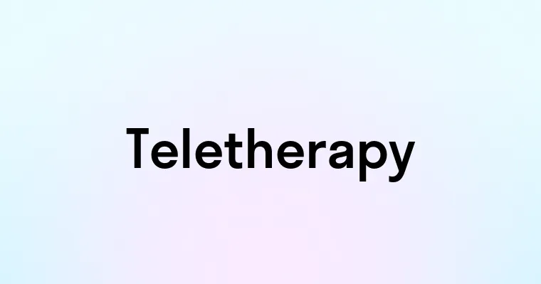 Teletherapy