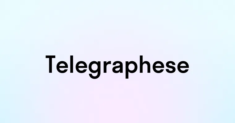 Telegraphese