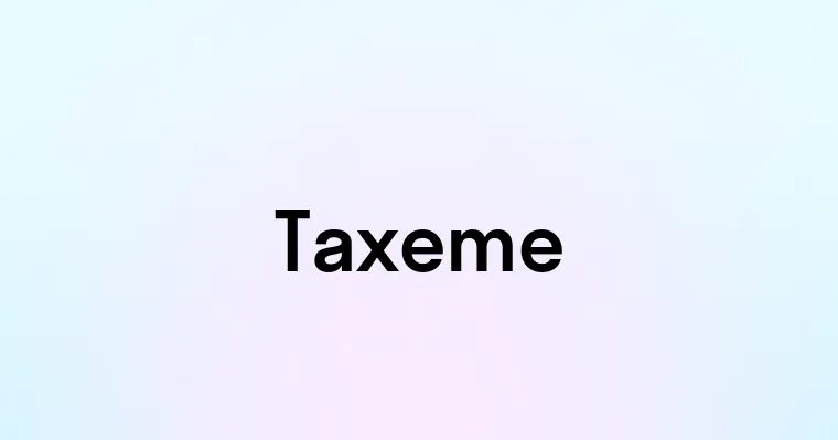 Taxeme