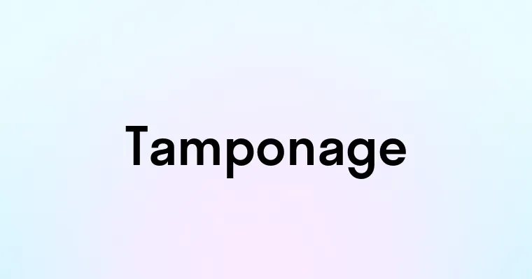 Tamponage