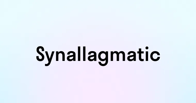 Synallagmatic