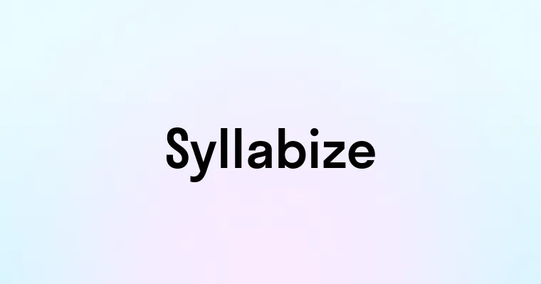 Syllabize