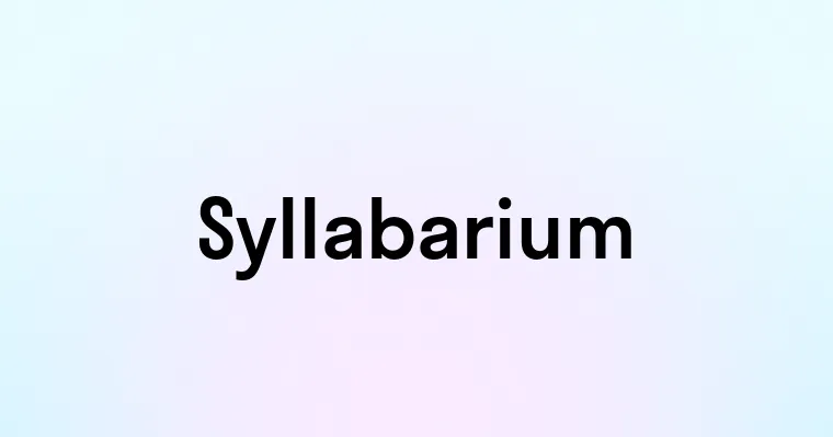 Syllabarium