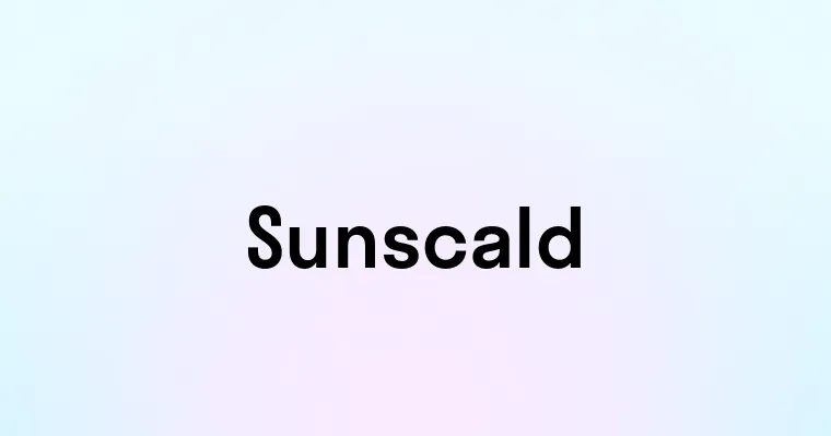 Sunscald