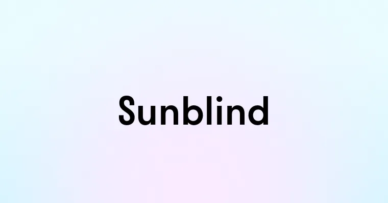 Sunblind