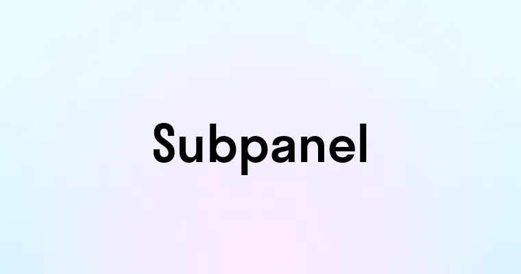 Subpanel