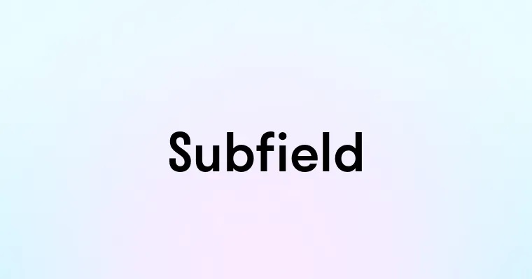 Subfield