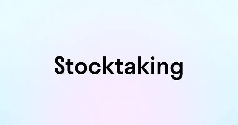 Stocktaking