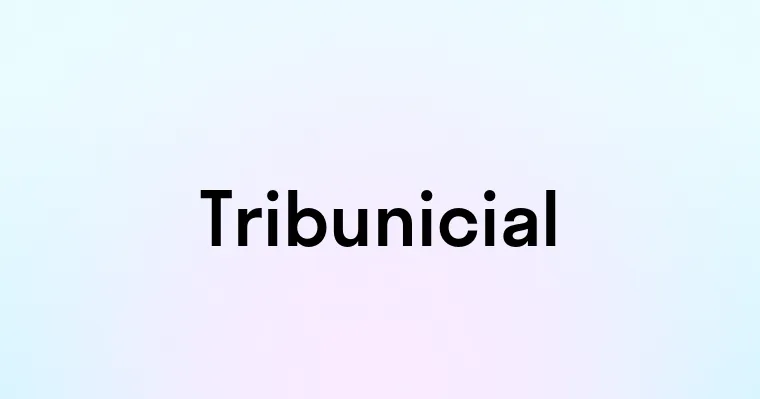 Tribunicial