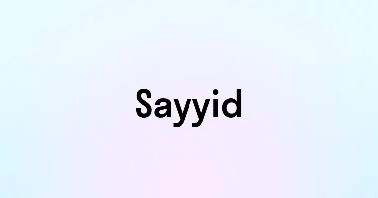 Sayyid