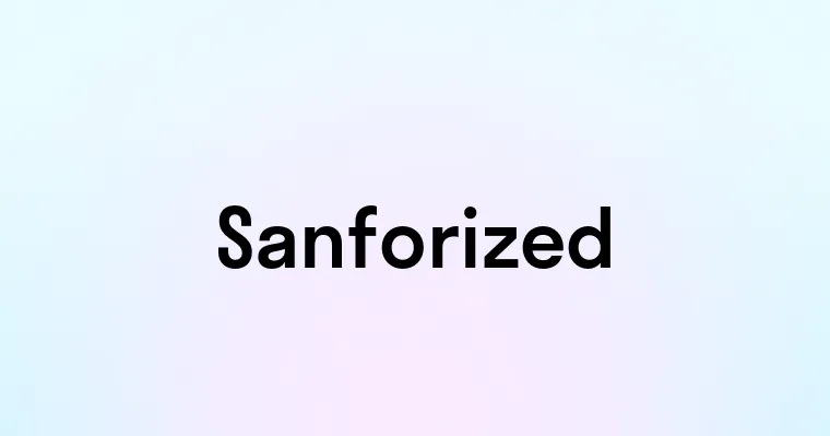 Sanforized