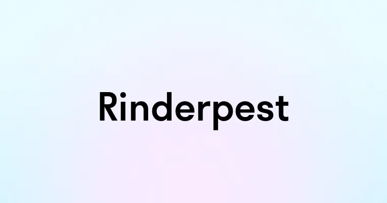 Rinderpest