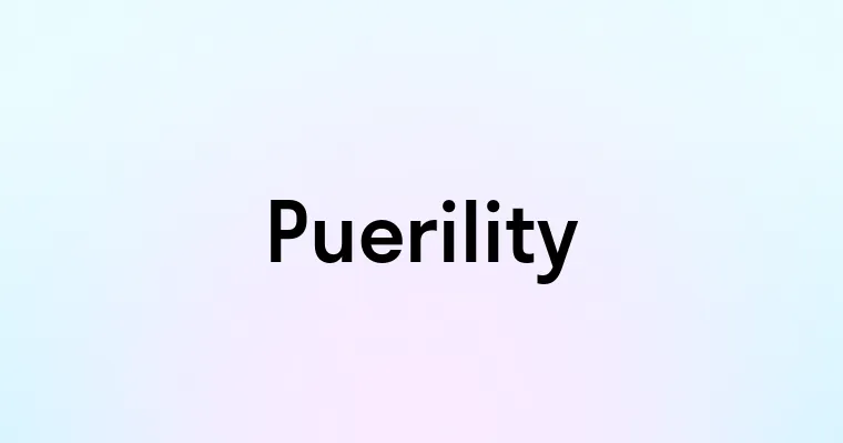 Puerility