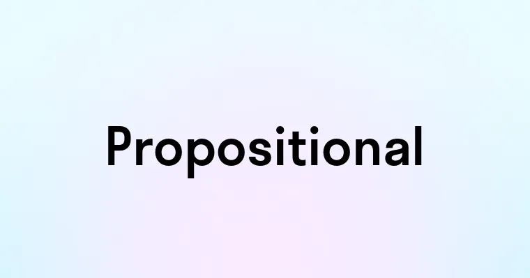 Propositional