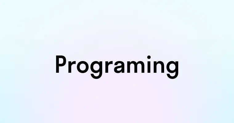 Programing