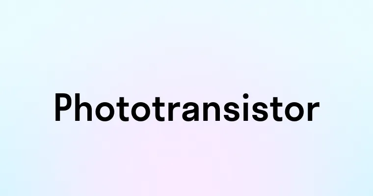 Phototransistor