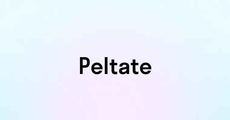 Peltate