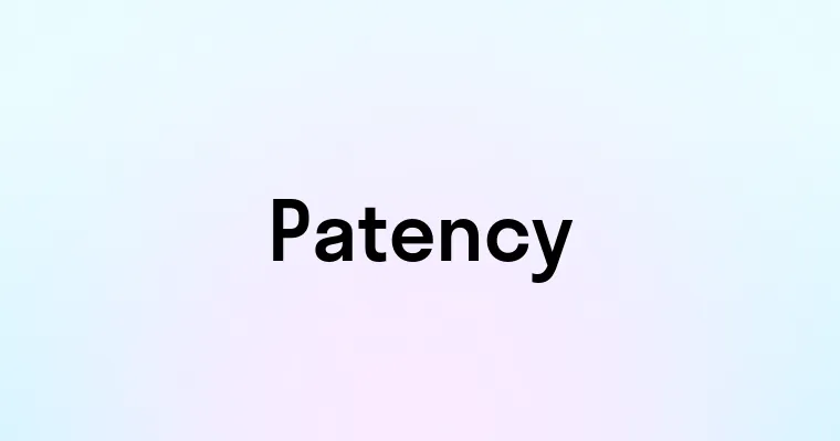 Patency