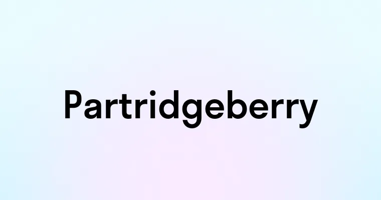 Partridgeberry