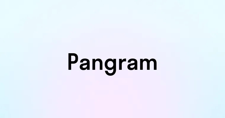 Pangram