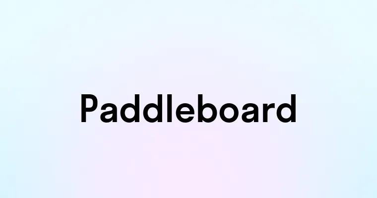 Paddleboard