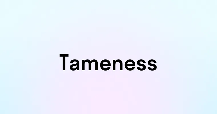 Tameness