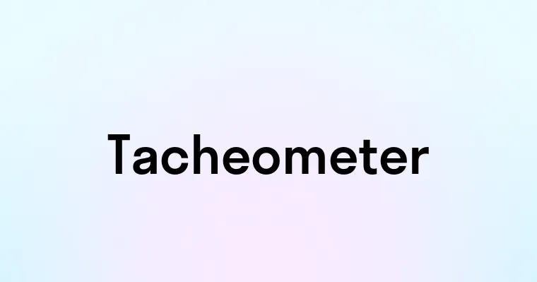 Tacheometer