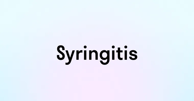 Syringitis