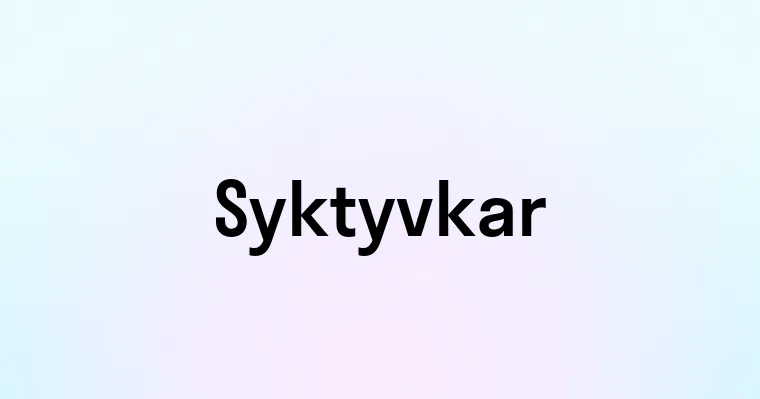 Syktyvkar