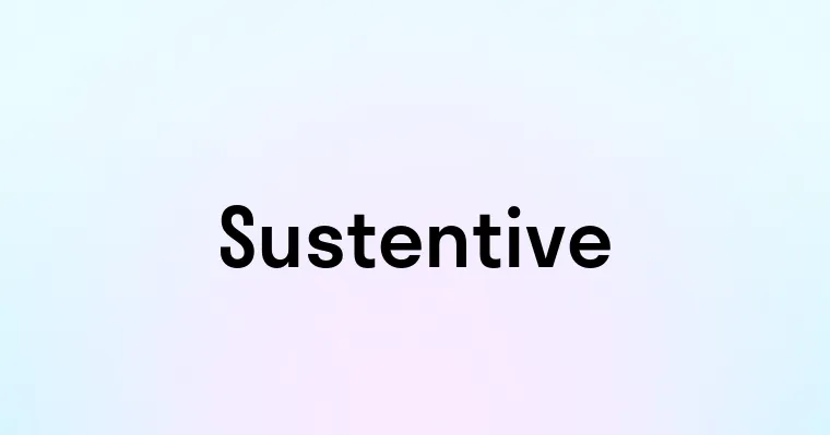 Sustentive