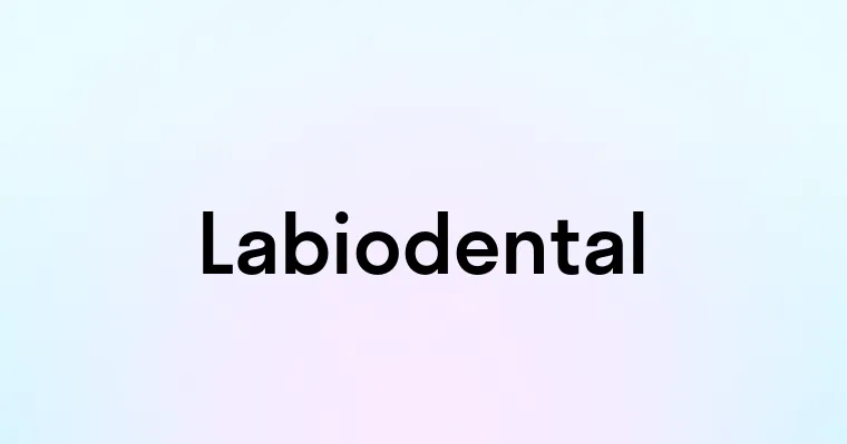 Labiodental