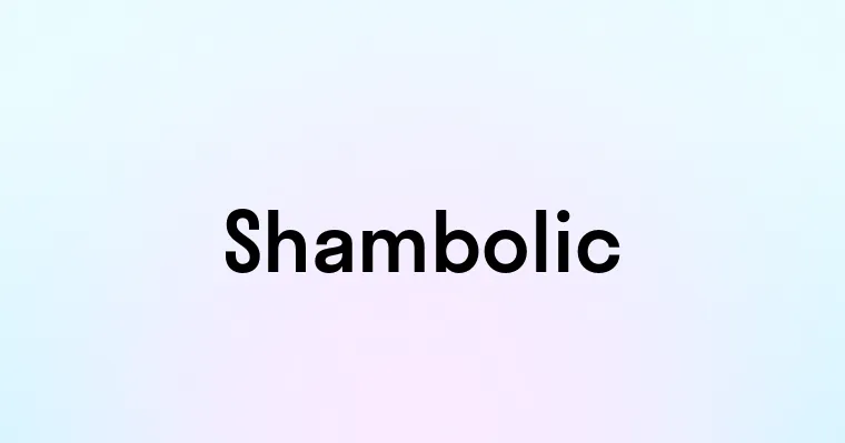 Shambolic — перевод, транскрипция, произношение и примеры