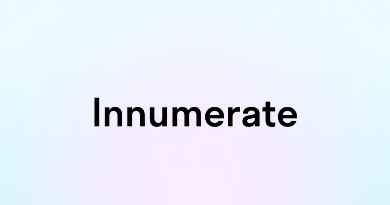 Innumerate