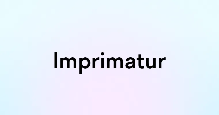 Imprimatur