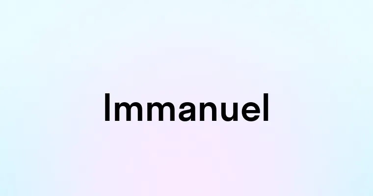 Immanuel