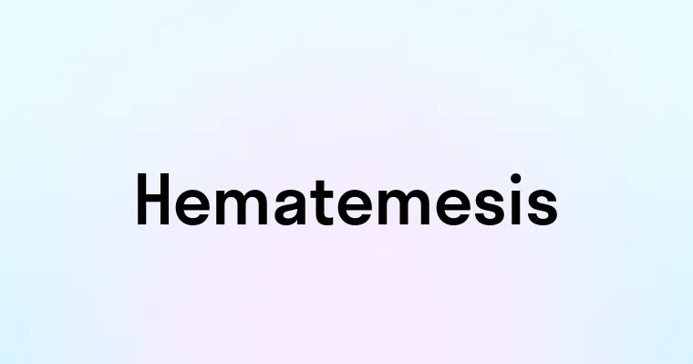 Hematemesis